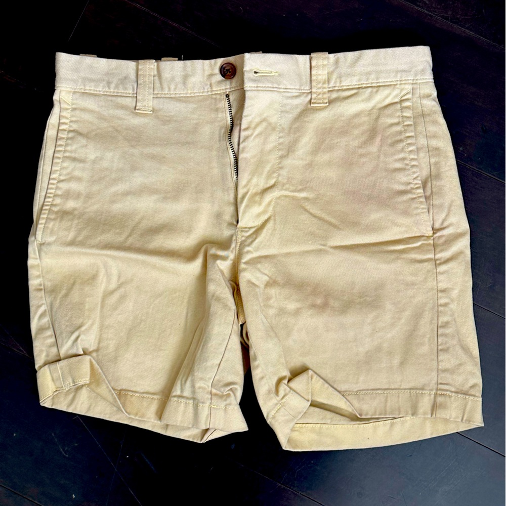 J crew 7” shorts yellow
